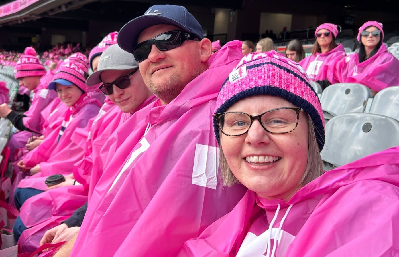 Supporting National Breast Cancer Foundation at the Melbourne Cricket Ground.