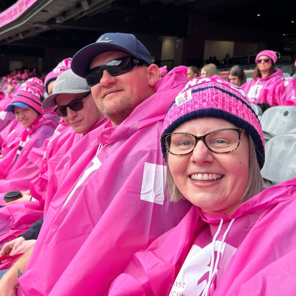 Supporting National Breast Cancer Foundation at the Melbourne Cricket Ground.