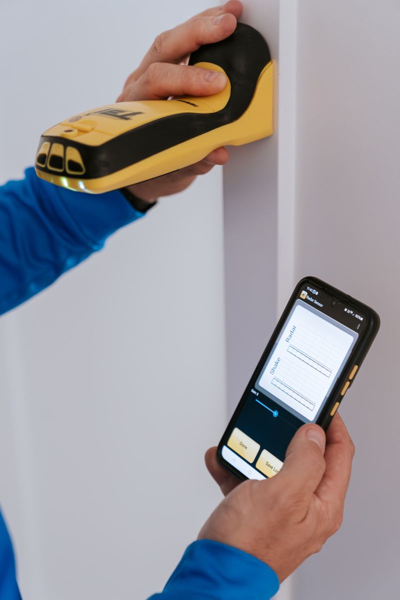 Property termite inspection - inside wooden frames