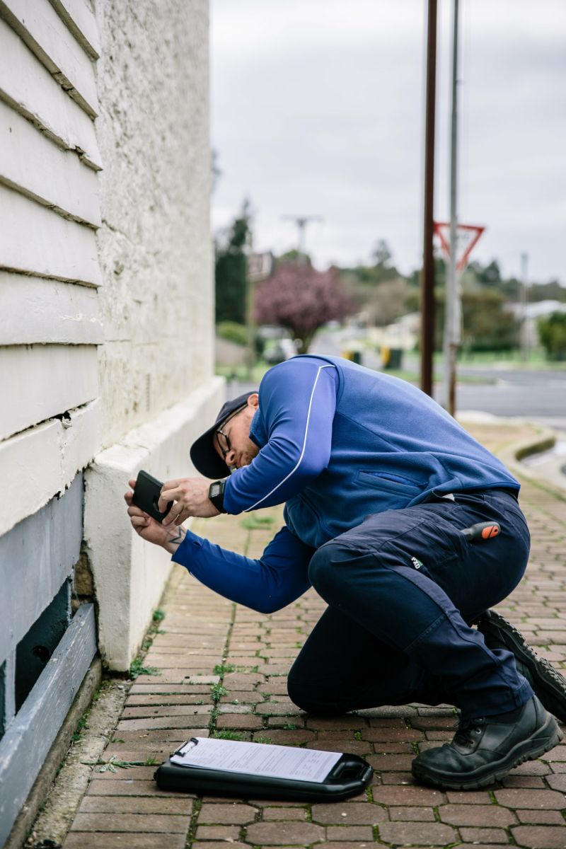 Termite inspection and treatment - house wooden cladding